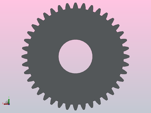 可定制的渐开线直齿轮后视缩略图