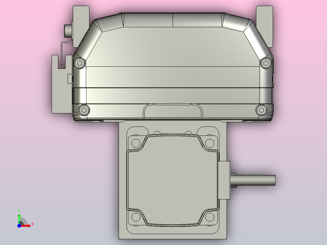 SYS13-950-BM-200W滚珠花健、支撑座、滚珠丝杠、交叉导轨、直线模组前视图