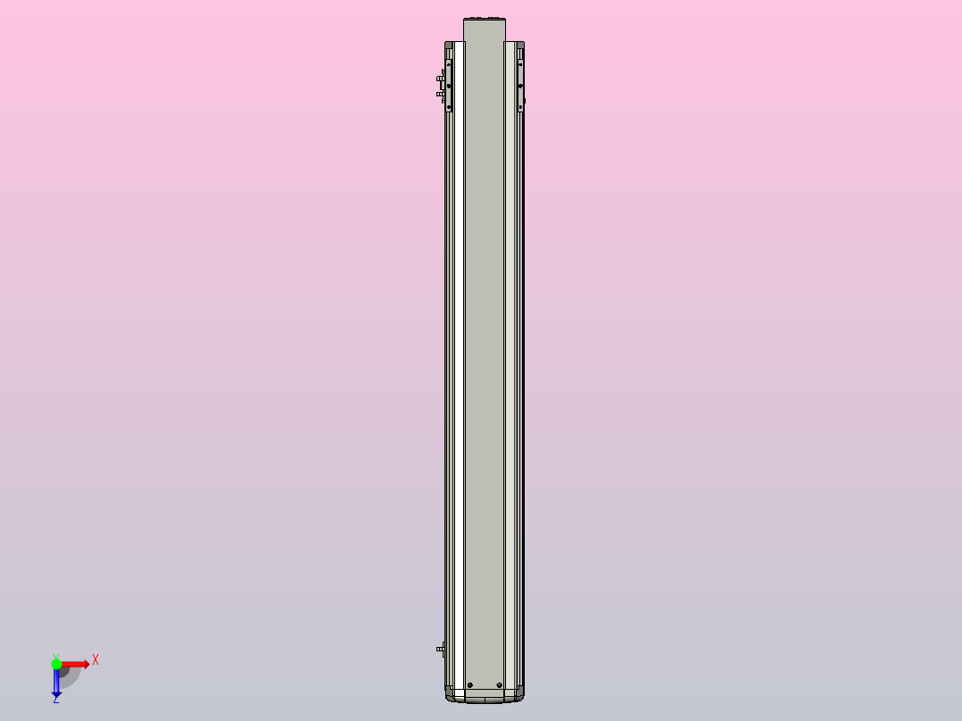 SYS13-950-BM-200W滚珠花健、支撑座、滚珠丝杠、交叉导轨、直线模组俯视图
