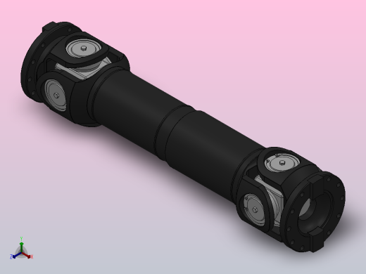SWC型--中型十字轴式万向联轴器SWC390-E-1710 (1)正等轴测缩略图