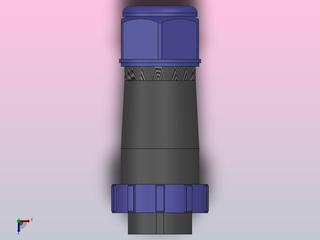 SP2110P[SP2110P-12]航空插头，多芯接头，连接器俯视图