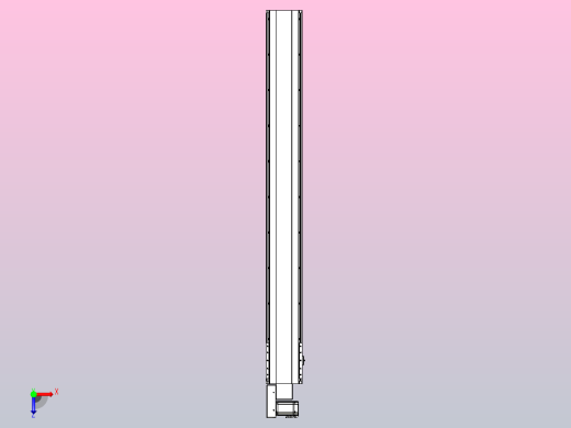 皮带直线轴半封闭可选导轨TPA-HNB-202D-140-L1750-ML-C-P75-N3俯视缩略图