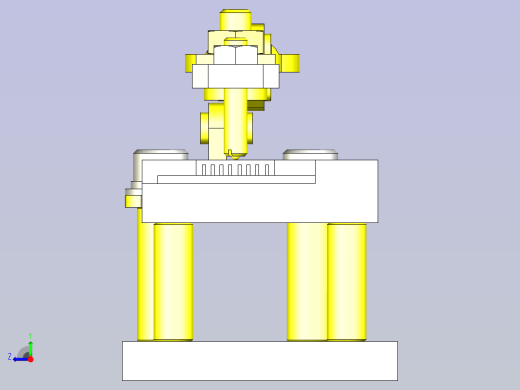 一款工件定位与夹紧治具3D图纸右视缩略图