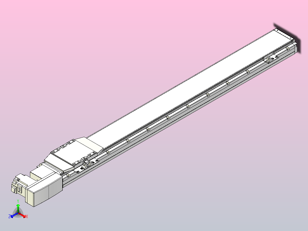 机器人皮带驱动直线轴TPA-GCB-120-P70-L900-QR-M20-N3主视图