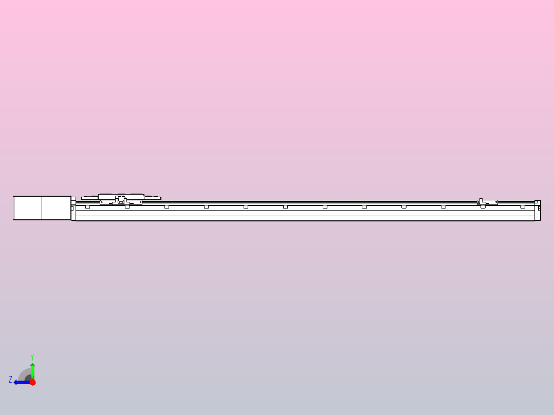机器人皮带驱动直线轴TPA-GCB-120-P70-L900-QR-M20-N3右视图