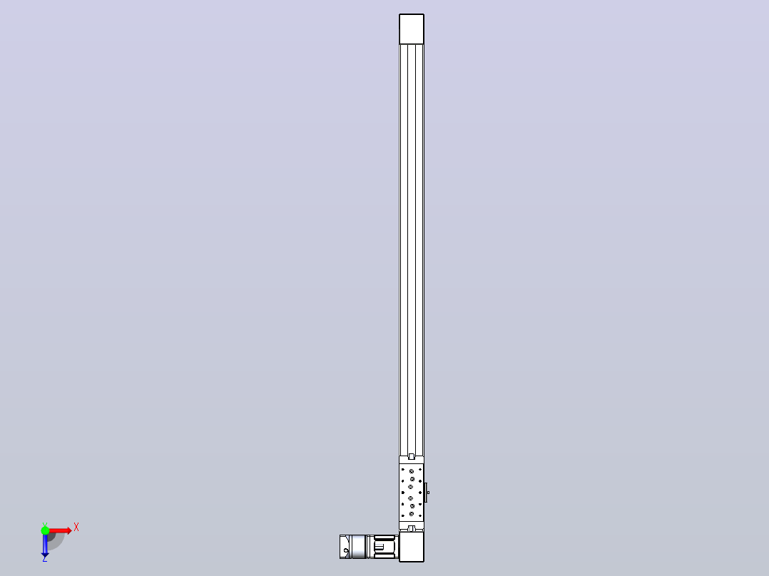 带式直线轴半闭式TPA-ONB-60-140-L1050-DL-J60-N3俯视图