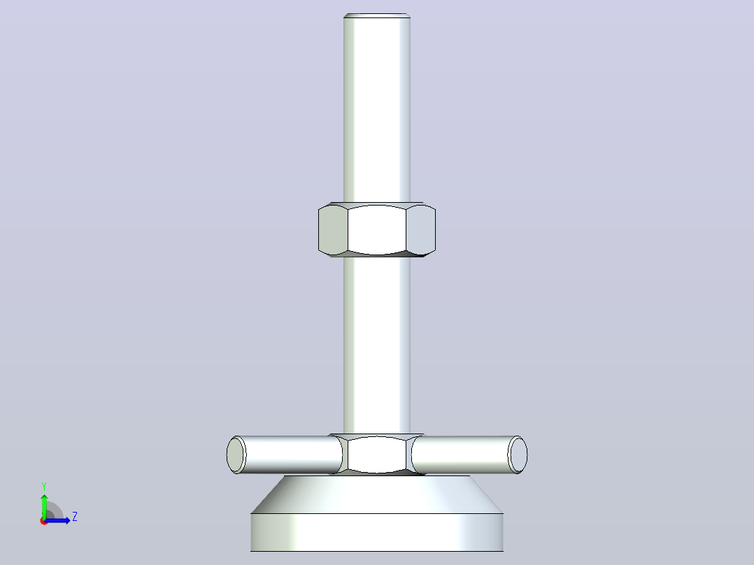 脚杯WAD61-D60-M16-L100左视图