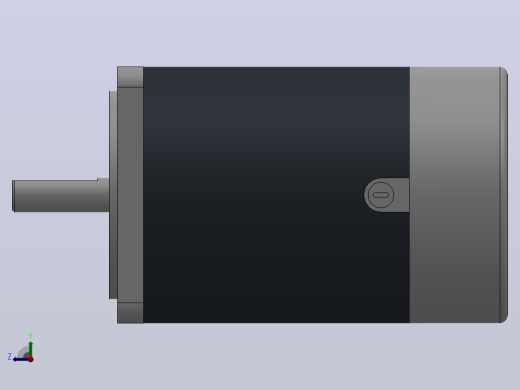 90DC(65W╱120W)微型直流基本型减速电机[90DC65GV24R16]右视缩略图