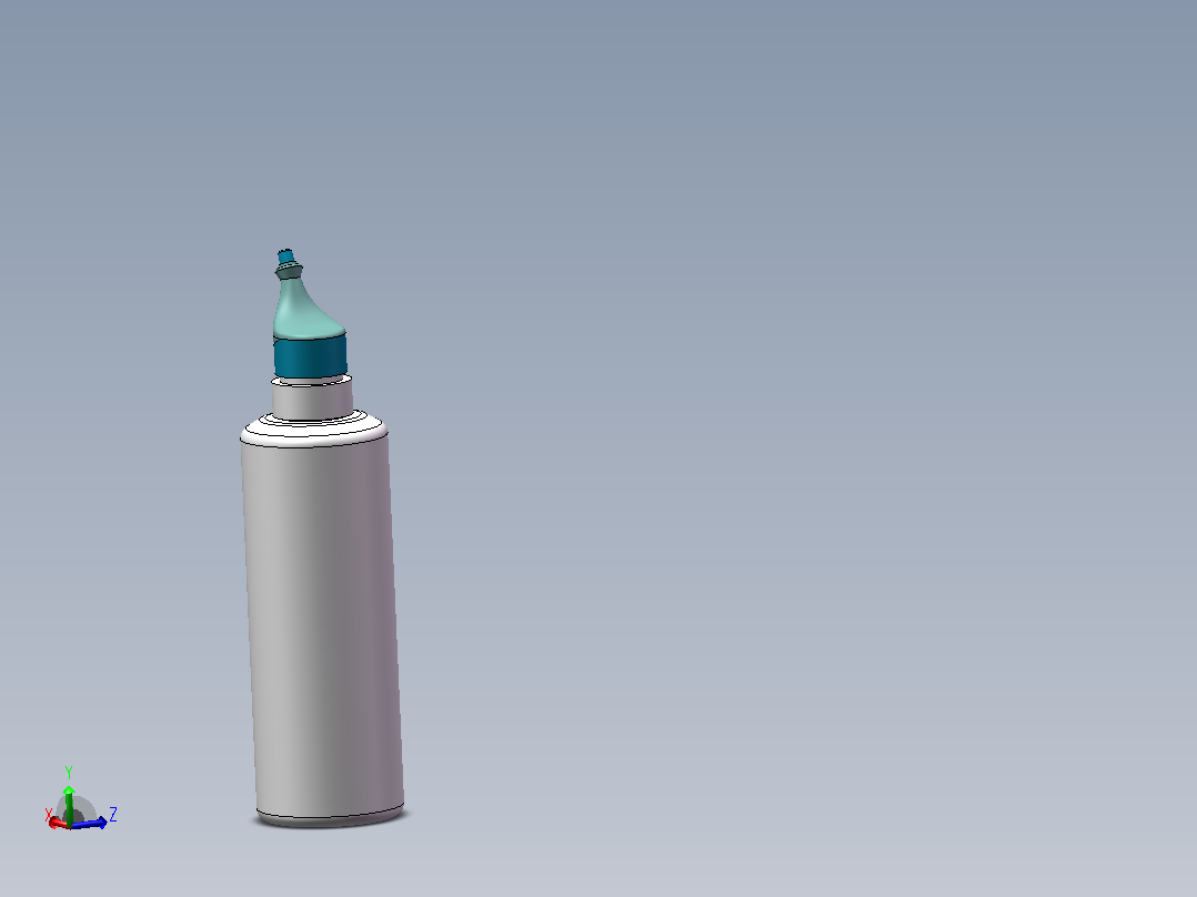 鼻腔喷雾器模型 主视图