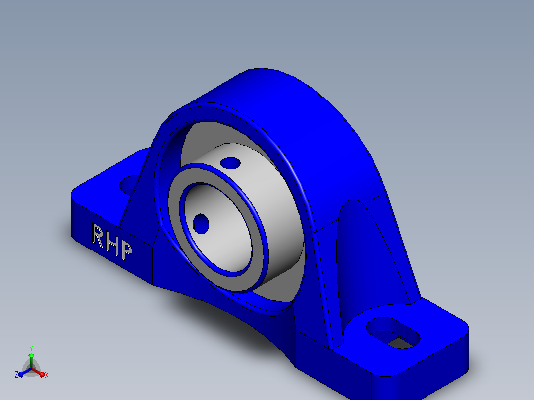 轴承座User Library-rhp pillow block_主视图