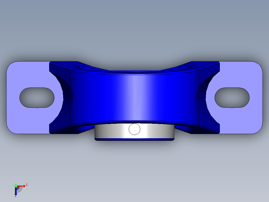 轴承座User Library-rhp pillow block_俯视图