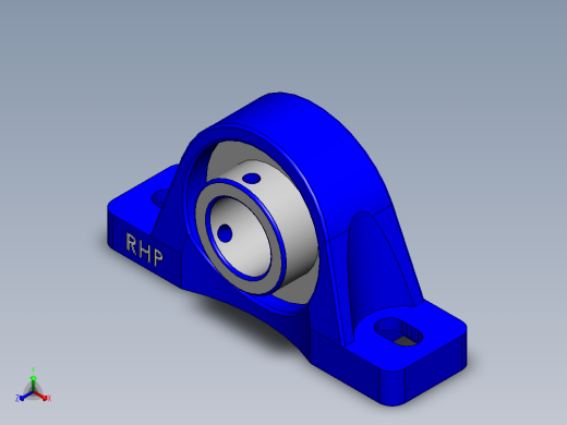 轴承座User Library-rhp pillow block_正等轴测缩略图