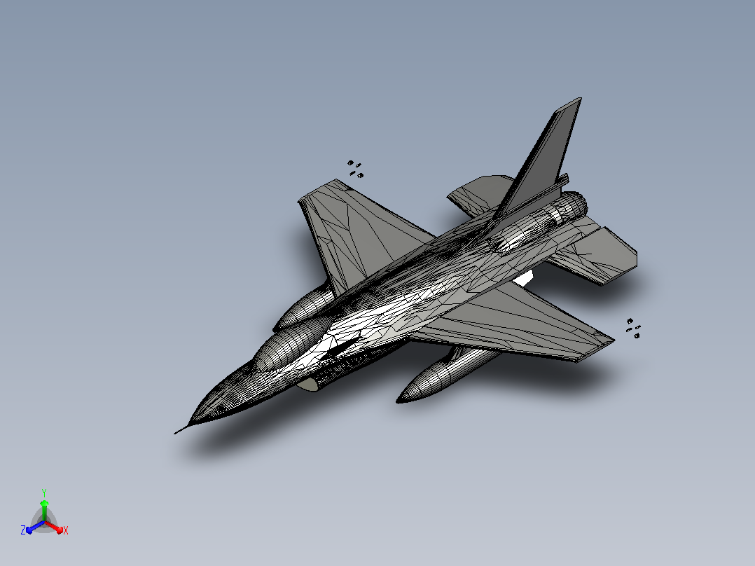 f-16-block-52-a飞机前视图
