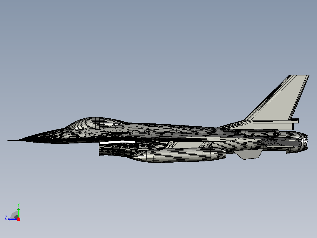 f-16-block-52-a飞机右视图
