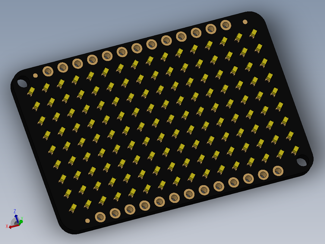 Adafruit Charlieplexed矩阵9x16主视图