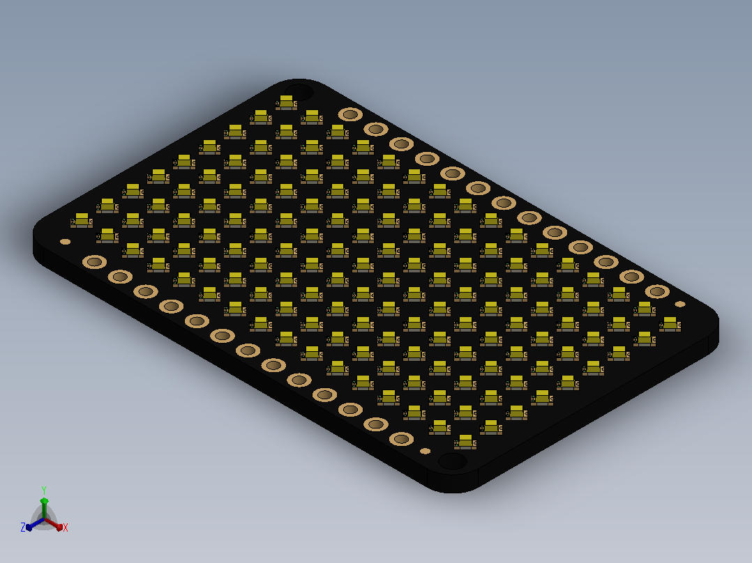 Adafruit Charlieplexed矩阵9x16正等轴测图
