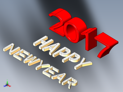 新年快乐正等轴测缩略图