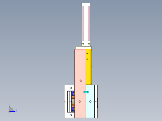 180度弯管抽芯模具左视缩略图