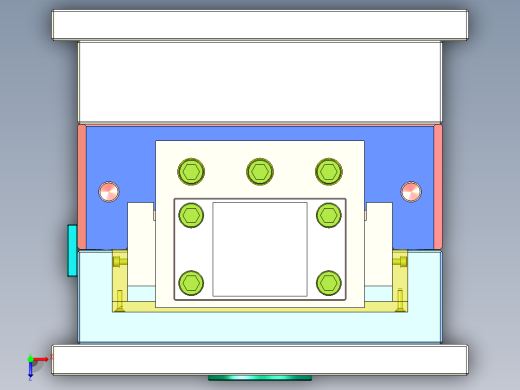 180度弯管抽芯模具俯视缩略图