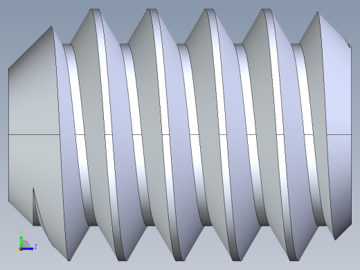 UNC 平头紧定螺钉-UNC SET SCREW 6-32 x0.187.STEP左视缩略图