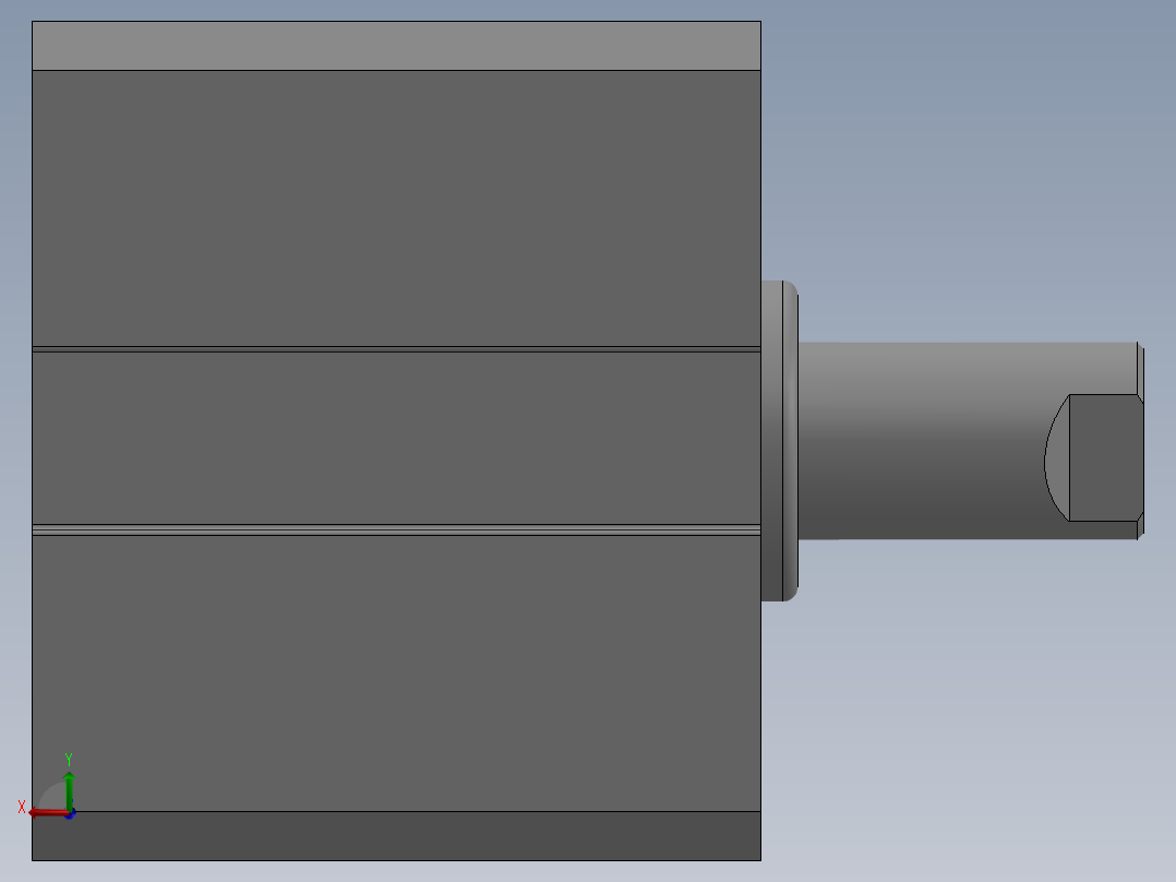 气缸SDA20x10S后视图