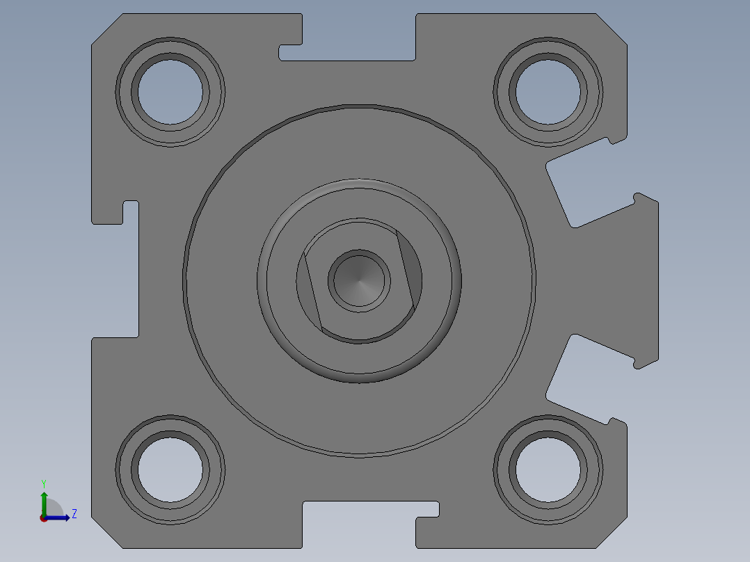气缸SDA20x10S左视图