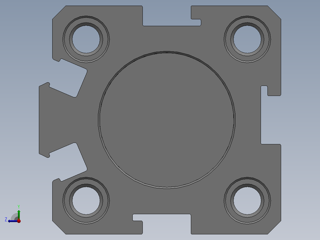 气缸SDA20x10S右视图