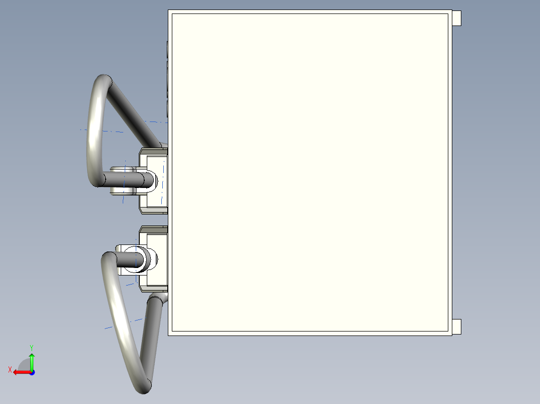简易电动汽车充电站模型后视图
