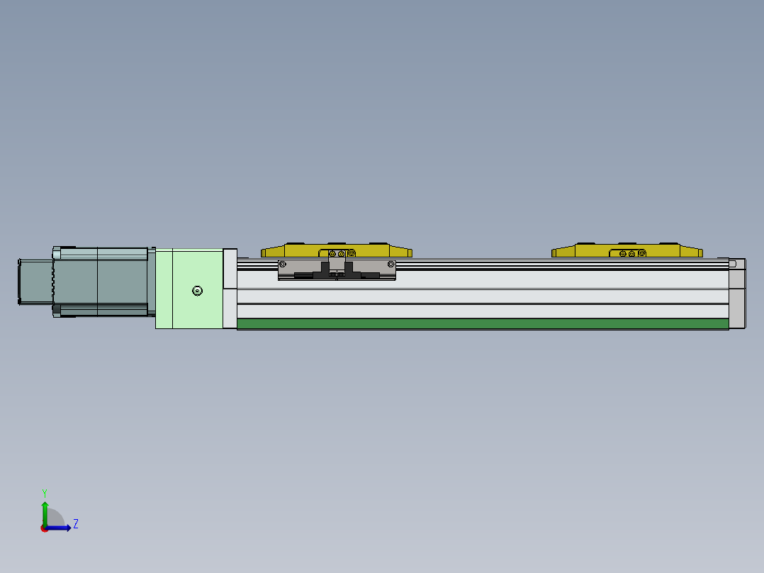 GTH内嵌丝杆全封闭GTH8S-BC-400W左视图