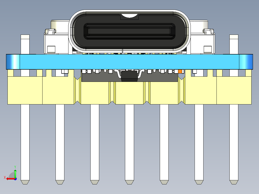 RP2040 Zero后视图