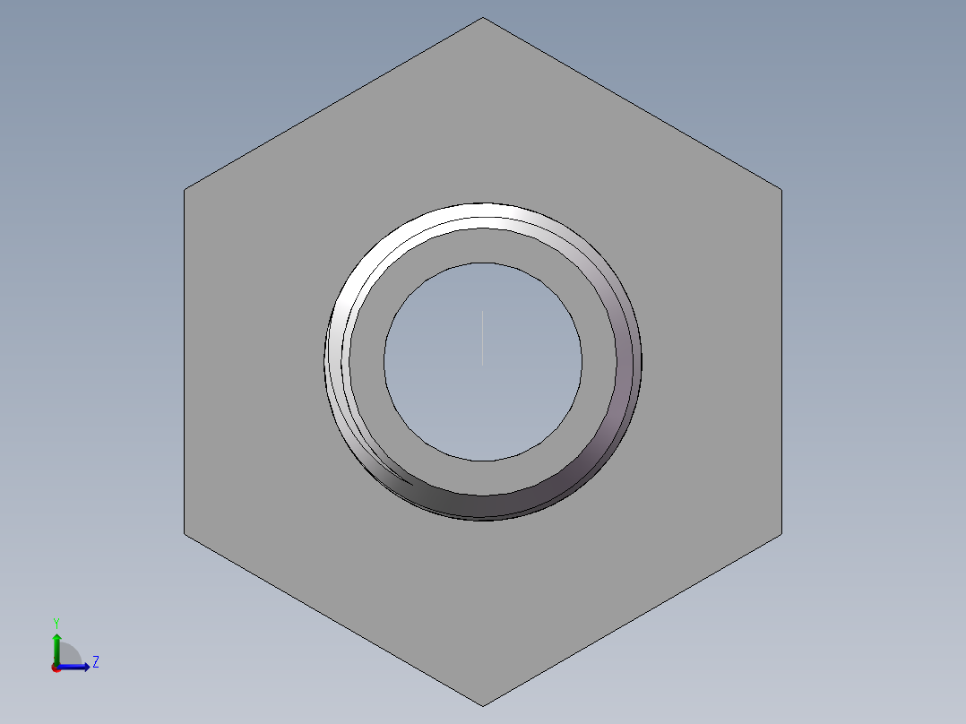 对丝-六角异径 DN15-DN8左视图