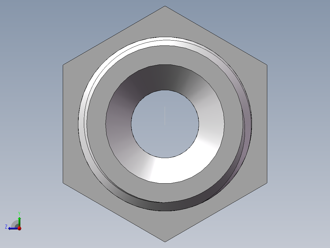 对丝-六角异径 DN15-DN8右视图