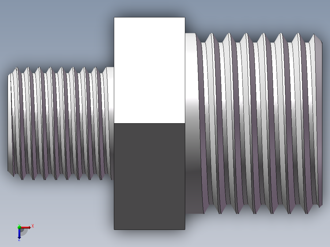 对丝-六角异径 DN15-DN8俯视图