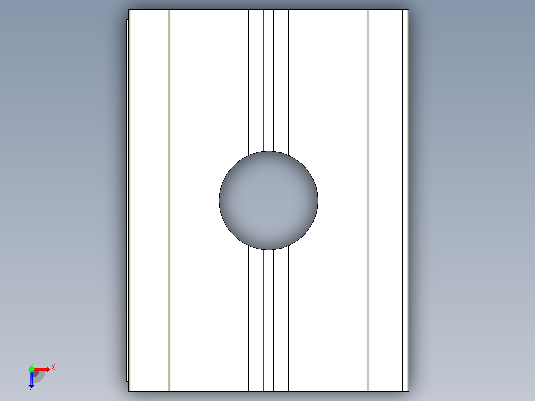 型材-BR 10 SLOT M5 SPRING BLOCK KJN529298俯视图