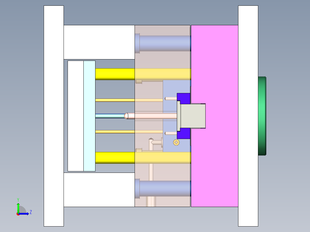 油管接头的注塑模具设计含三维二维说明书左视图