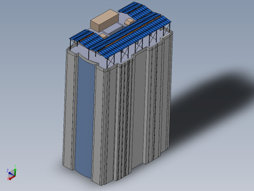 太阳能钢结构机库（屋顶