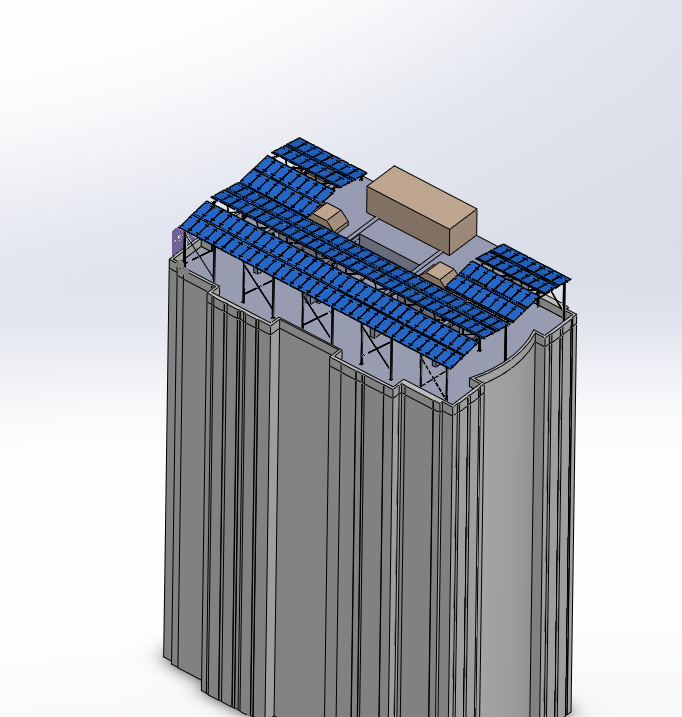 太阳能钢结构机库（屋顶