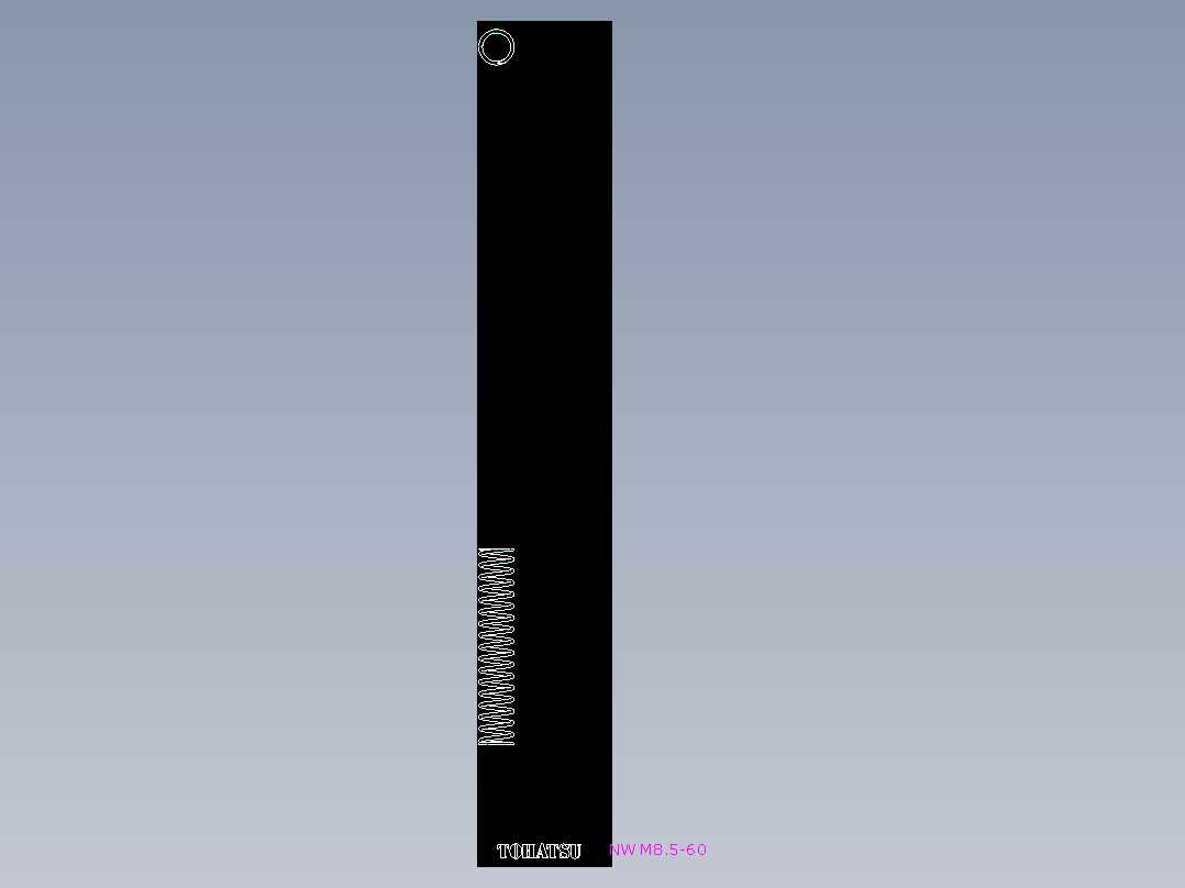 圓線彈簧(內徑標準型,40%壓縮量)NWM-2D多系列多零件图纸模型