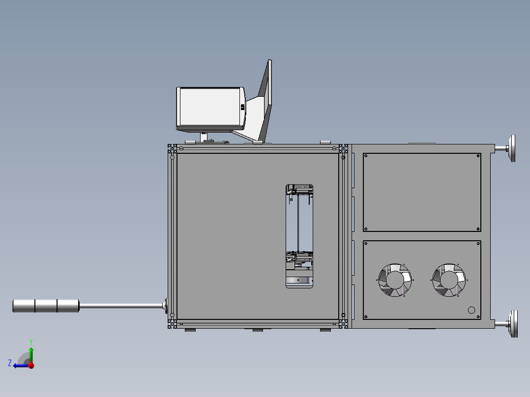 自动涂覆机右视图