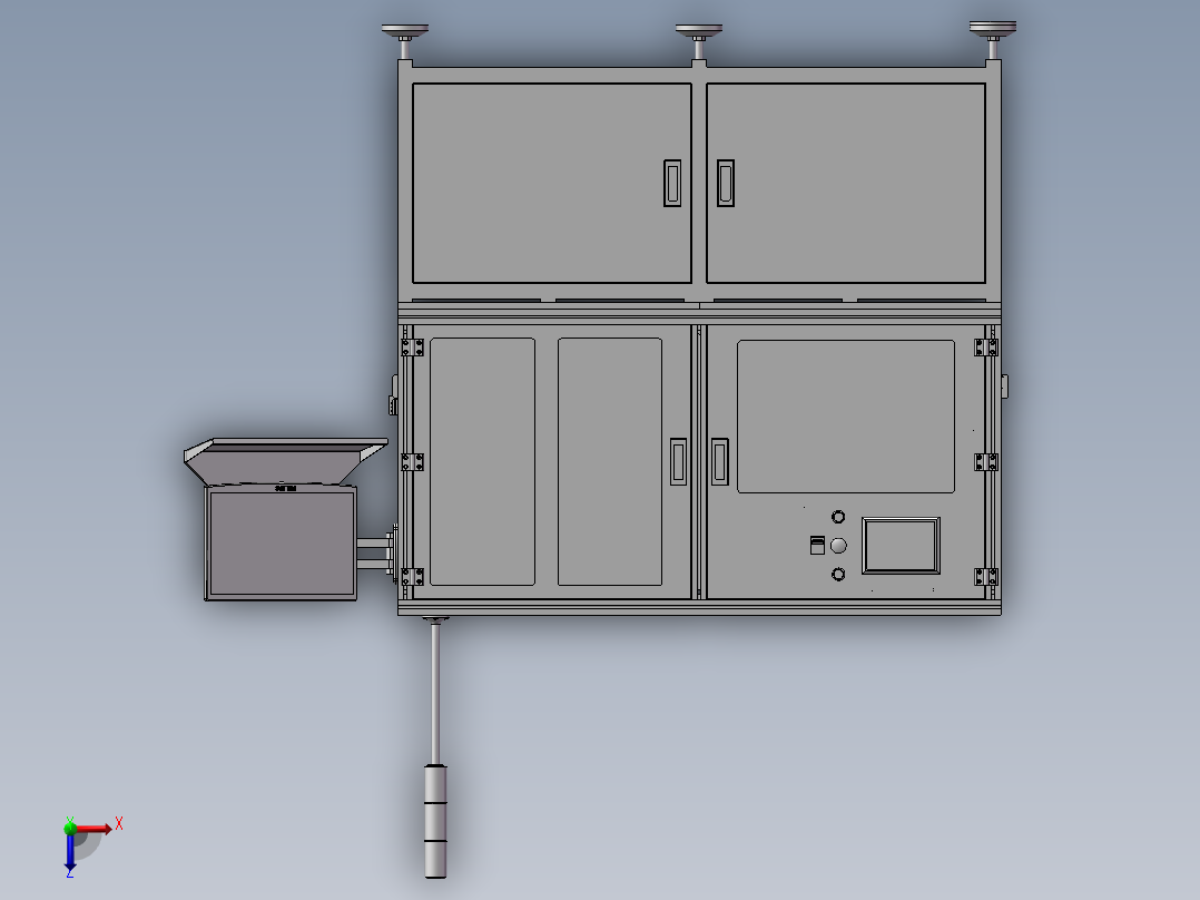 自动涂覆机俯视图