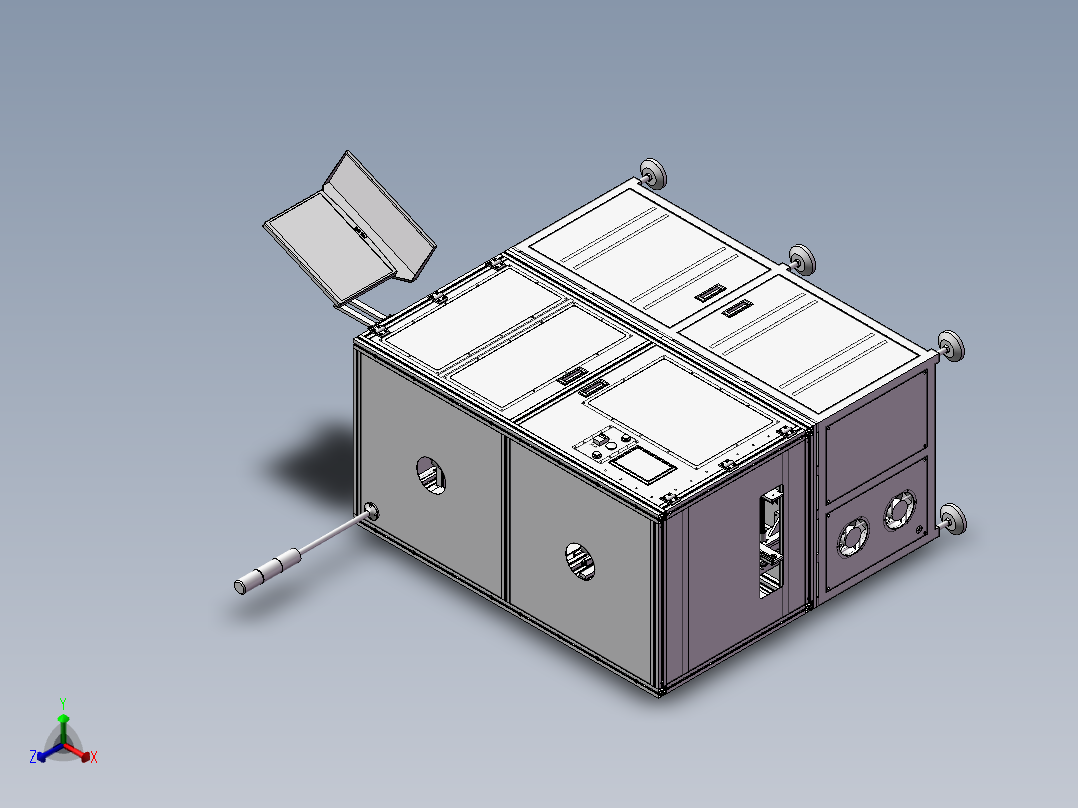 自动涂覆机正等轴测图