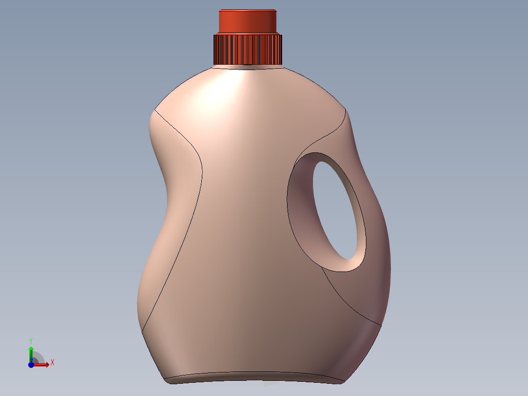 洗衣液瓶子前视图