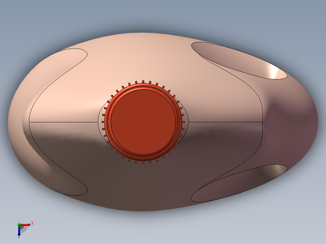 洗衣液瓶子俯视图