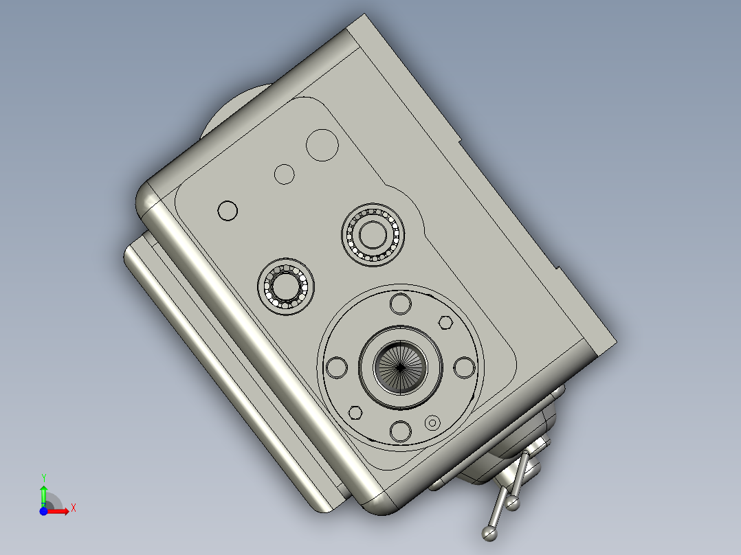 立式数控车床主传动系统结构设计-【三维SW】【12张CAD图纸说明书】前视图