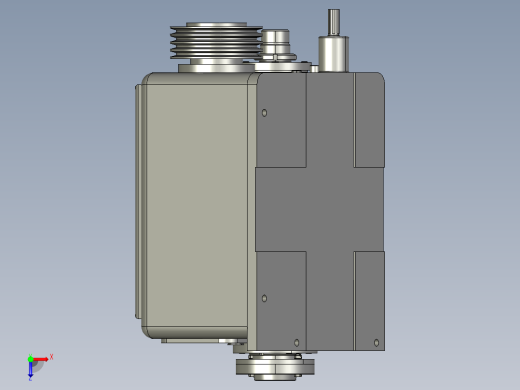 立式数控车床主传动系统结构设计-【三维SW】【12张CAD图纸说明书】俯视缩略图