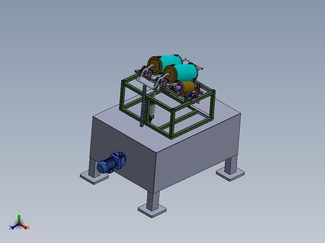 沥青拌合设备sw19正等轴测图