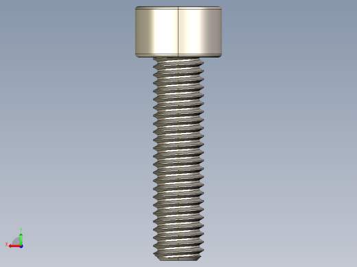 Screw_DIN_912_M5x20F_A2.STEP公制内六角螺钉后视缩略图