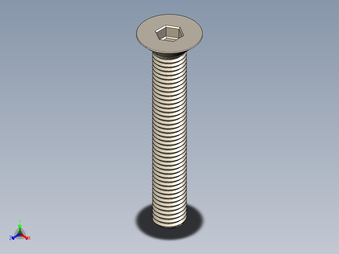 Screw_ISO_10642_M12x80_A2.STEP正等轴测图