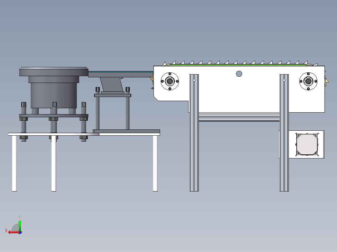 蚕茧定向排序装置sw2022后视图