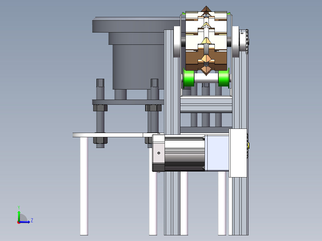 蚕茧定向排序装置sw2022左视图